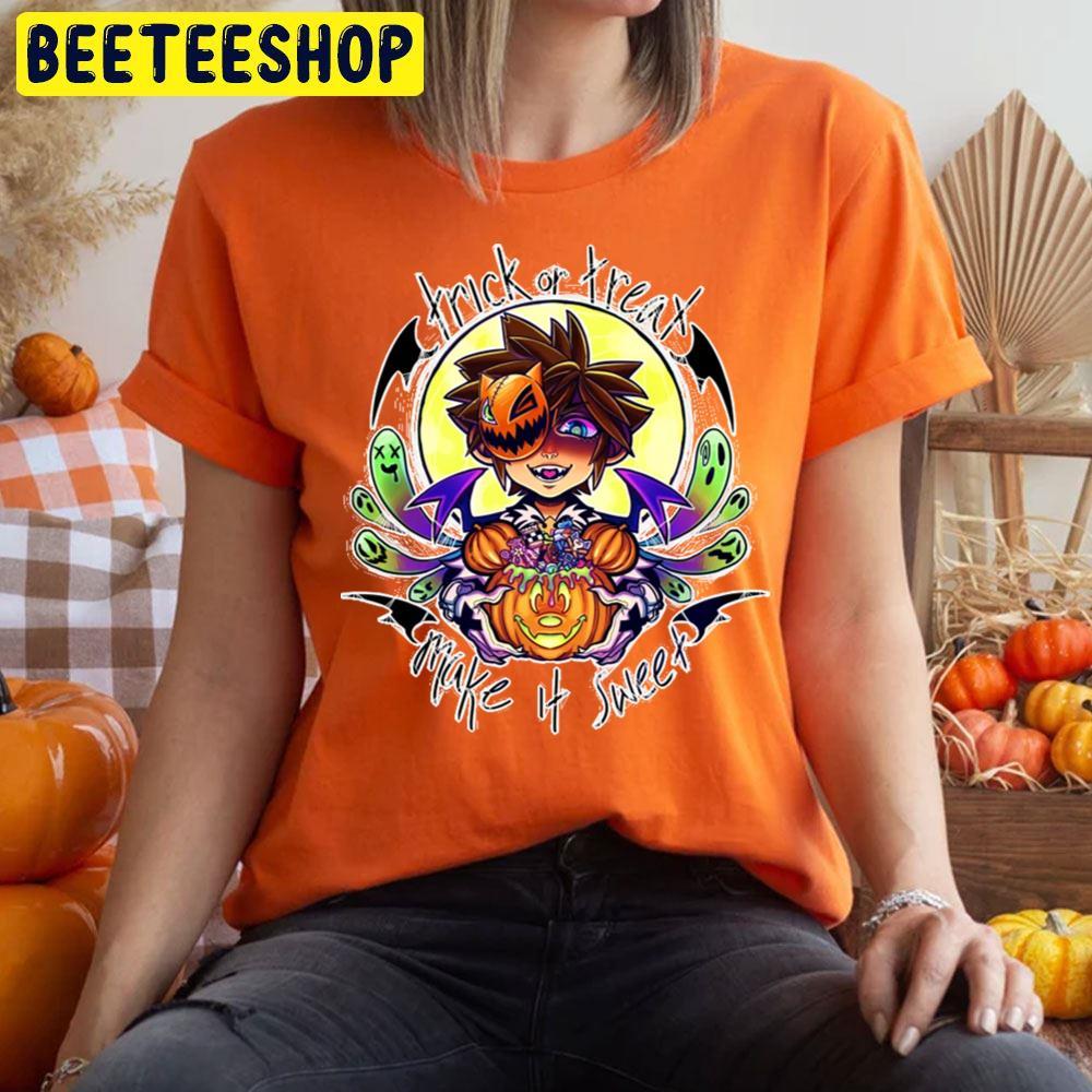 Trick Or Treat Make It Sweet Kingdom Hearts Halloween Beeteeshop Trending Unisex T-Shirt Trick Or Treat Make It Sweet Kingdom Hearts Halloween Beeteeshop Trending Unisex T-Shirt