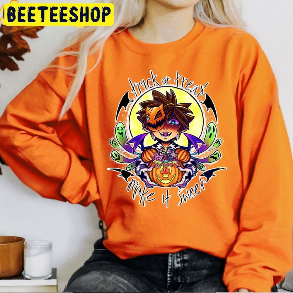 Trick Or Treat Make It Sweet Kingdom Hearts Halloween Beeteeshop Trending Unisex T-Shirt Trick Or Treat Make It Sweet Kingdom Hearts Halloween Beeteeshop Trending Unisex T-Shirt