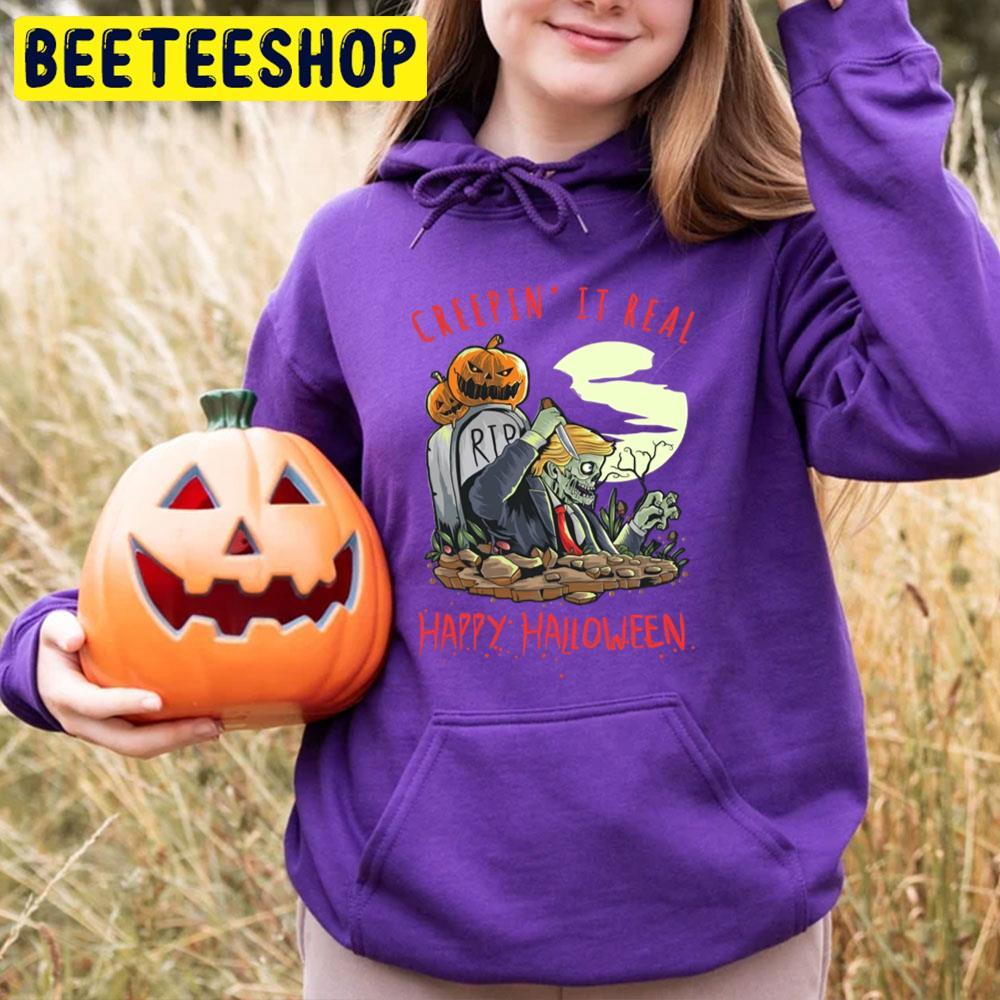 Trump Zombie Creepin It Real Halloween Beeteeshop Trending Unisex T-Shirt Trump Zombie Creepin It Real Halloween Beeteeshop Trending Unisex T-Shirt