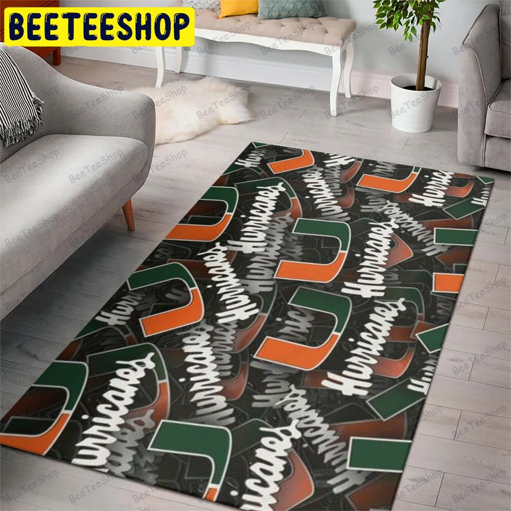 University Of Miami Hurricanes 3d American Sports Teams Beeteeshop Rug Rectangle University Of Miami Hurricanes 3d American Sports Teams Beeteeshop Rug Rectangle
