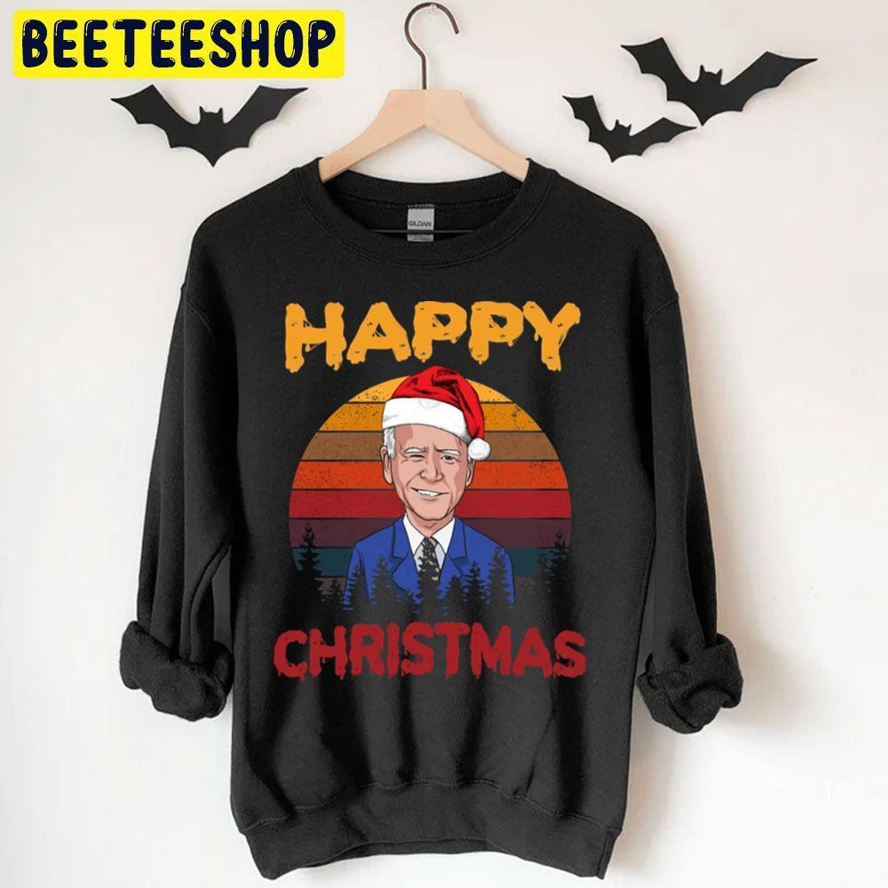Vintage Joe Biden Halloween Happy Christmas Santa Hat Beeteeshop Trending Unisex T-Shirt Vintage Joe Biden Halloween Happy Christmas Santa Hat Beeteeshop Trending Unisex T-Shirt