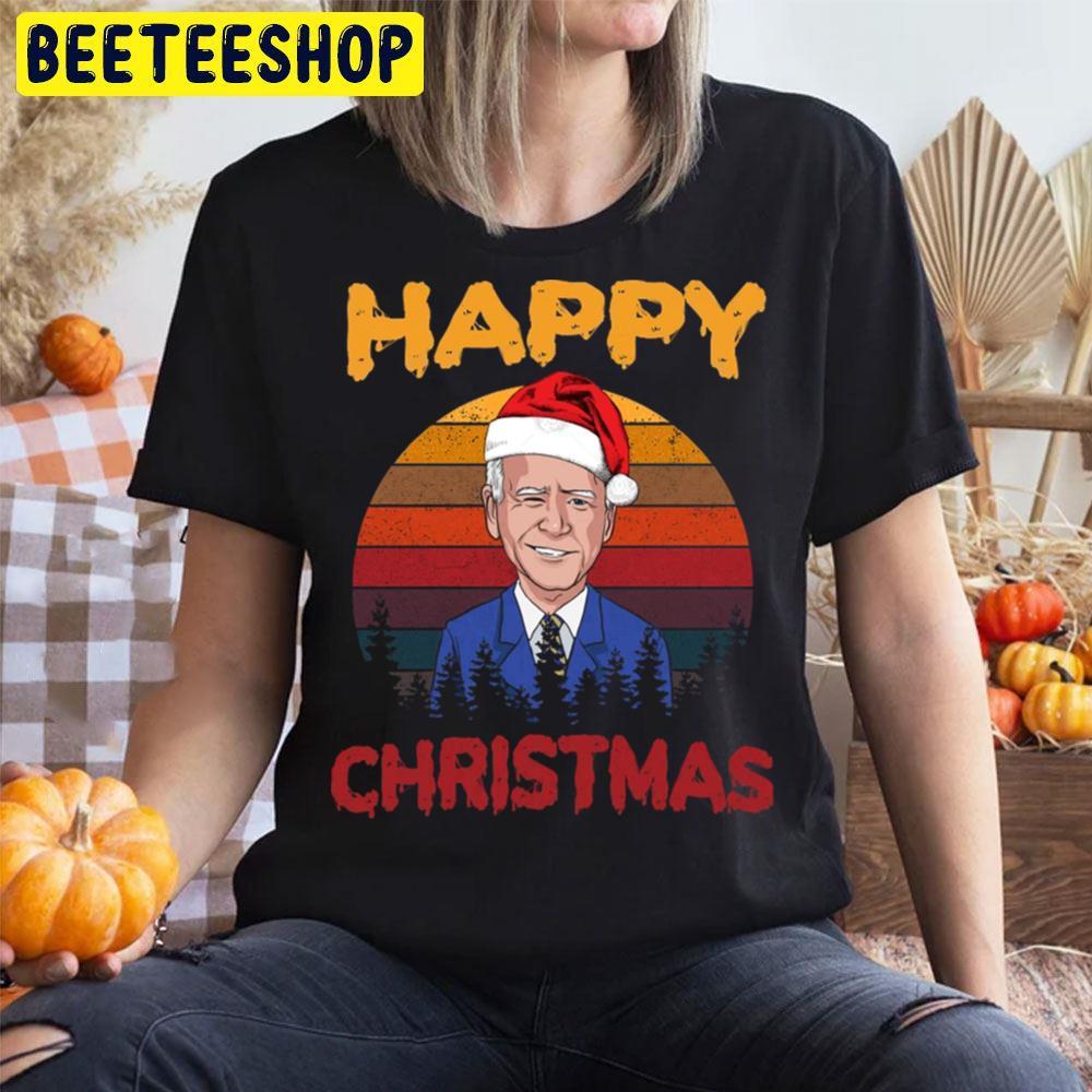 Vintage Joe Biden Halloween Happy Christmas Santa Hat Beeteeshop Trending Unisex T-Shirt Vintage Joe Biden Halloween Happy Christmas Santa Hat Beeteeshop Trending Unisex T-Shirt