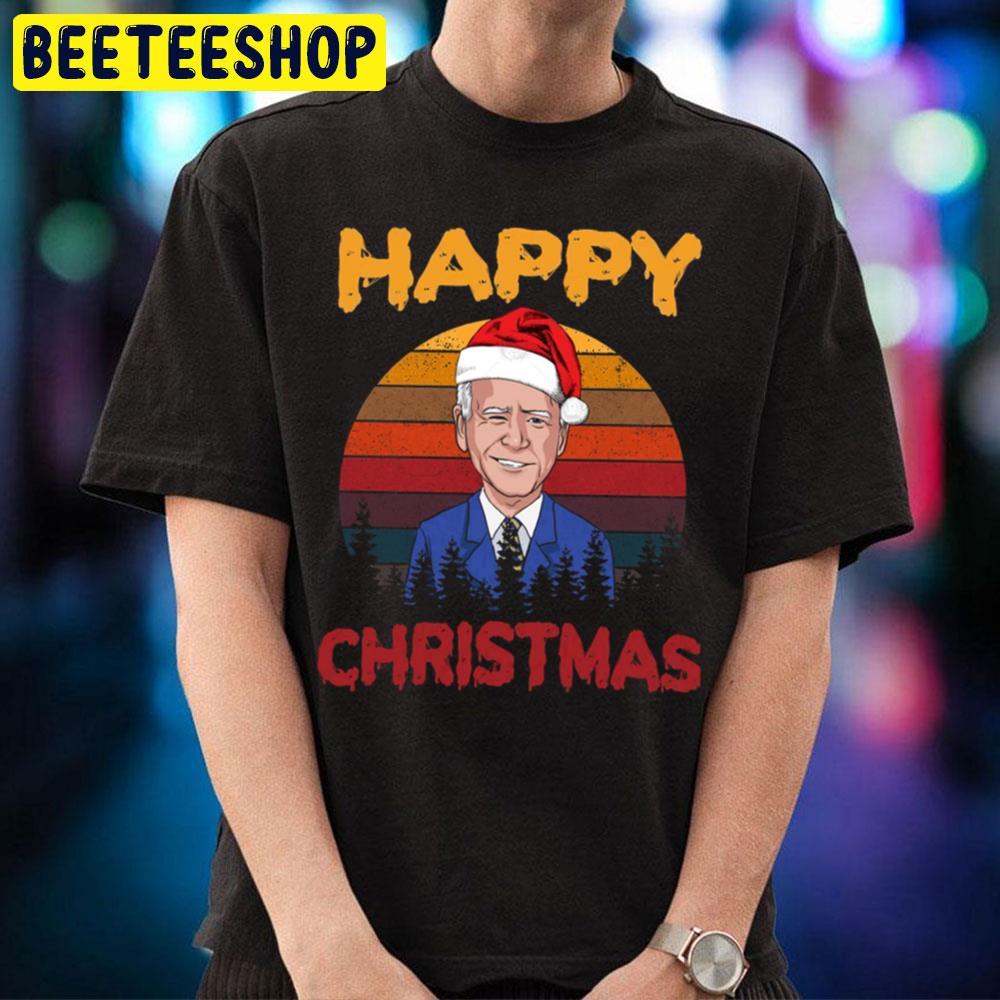 Vintage Joe Biden Halloween Happy Christmas Santa Hat Beeteeshop Trending Unisex T-Shirt Vintage Joe Biden Halloween Happy Christmas Santa Hat Beeteeshop Trending Unisex T-Shirt
