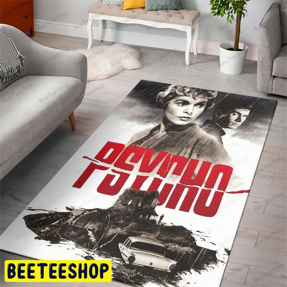 Vintage Movie Psycho Halloween Beeteeshop Rug Rectangle Vintage Movie Psycho Halloween Beeteeshop Rug Rectangle