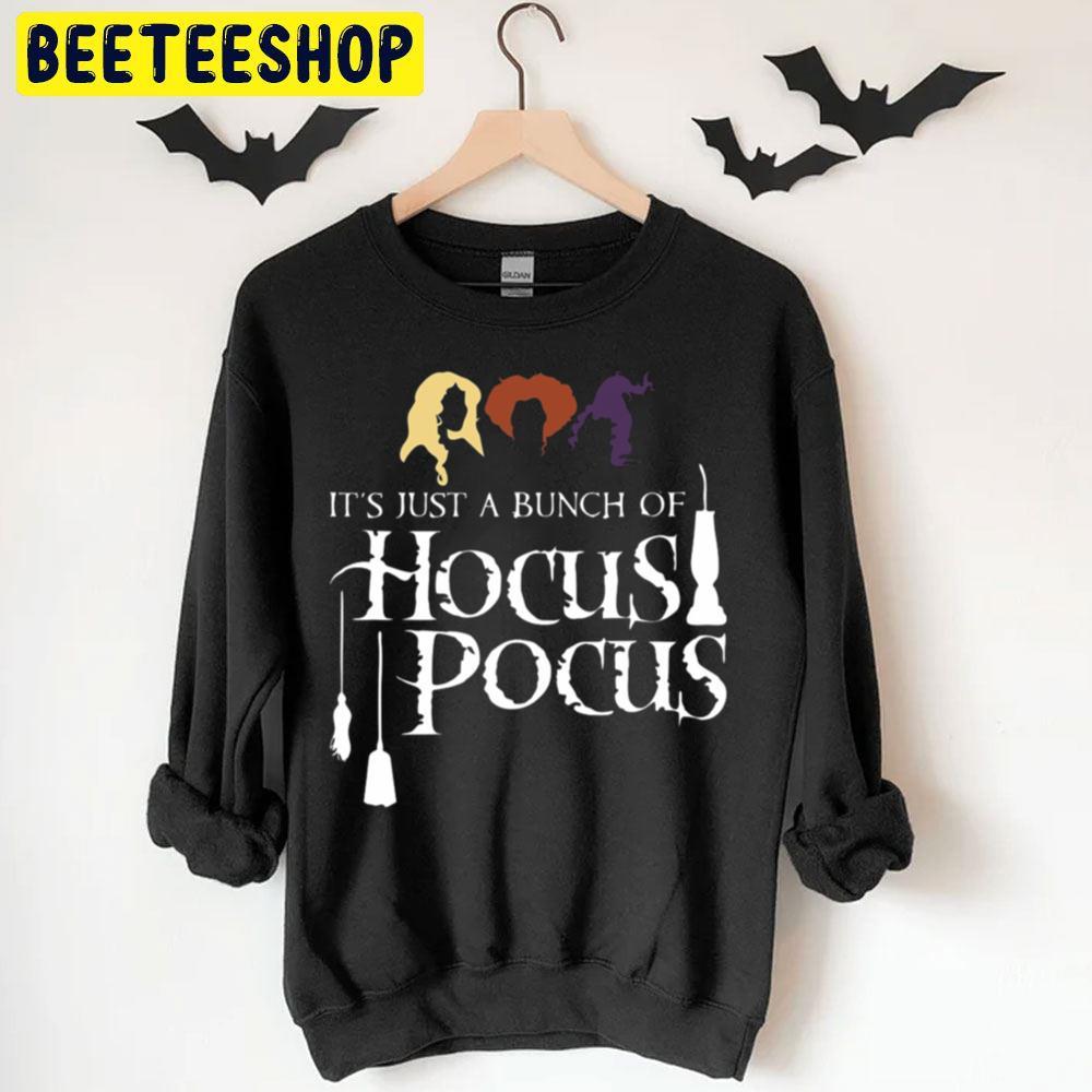 Whiteline It's Just A Bunch Of Hocus Pocus Happy Halloween Beeteeshop Trending Unisex T-Shirt Whiteline It's Just A Bunch Of Hocus Pocus Happy Halloween Beeteeshop Trending Unisex T-Shirt