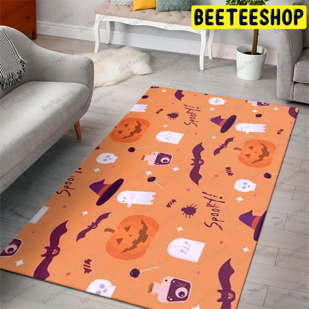 Witch Hats Bats Ghosts Pumpkins Halloween Pattern 190 Beeteeshop Rug Rectangle Witch Hats Bats Ghosts Pumpkins Halloween Pattern 190 Beeteeshop Rug Rectangle