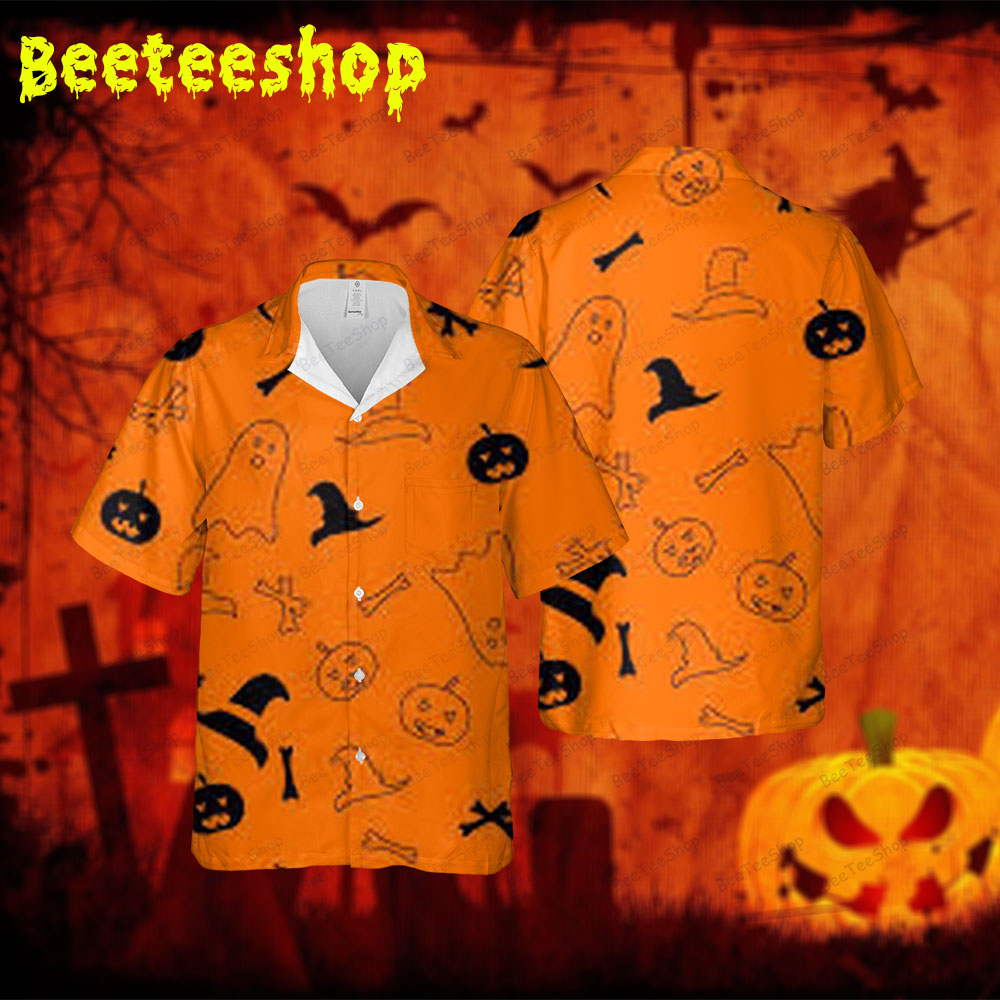 Witch Hats Boos Halloween 050 Spread Collar Hawaii Shirt Witch Hats Boos Halloween 050 Spread Collar Hawaii Shirt