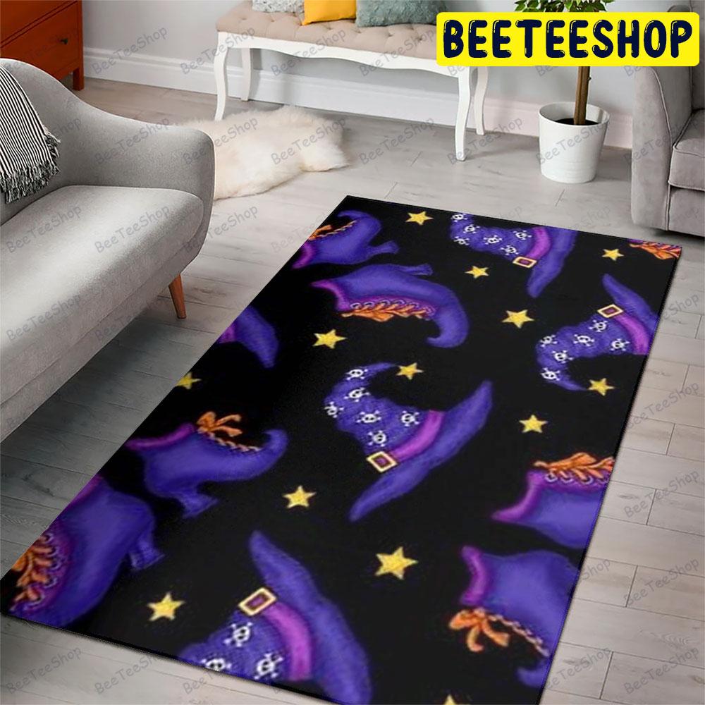 Witch Hats Halloween Pattern 321 Beeteeshop Rug Rectangle Witch Hats Halloween Pattern 321 Beeteeshop Rug Rectangle