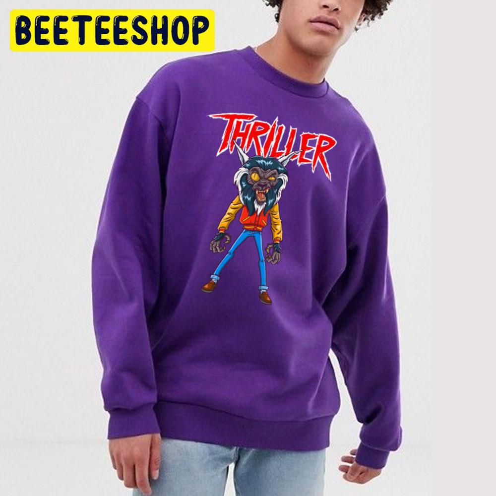 Wolf Michael Jackson Thriller Happy Halloween Beeteeshop Trending Unisex T-Shirt Wolf Michael Jackson Thriller Happy Halloween Beeteeshop Trending Unisex T-Shirt