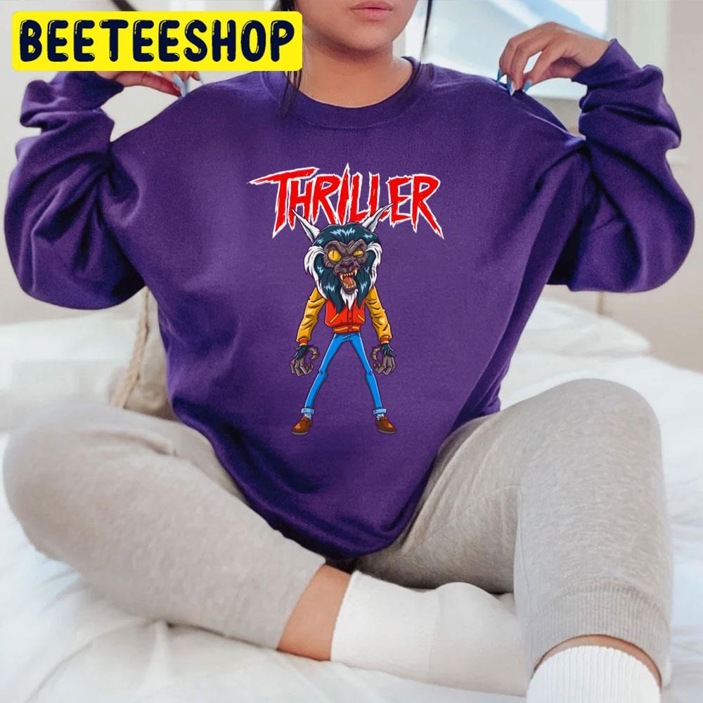 Wolf Michael Jackson Thriller Happy Halloween Beeteeshop Trending Unisex T-Shirt Wolf Michael Jackson Thriller Happy Halloween Beeteeshop Trending Unisex T-Shirt