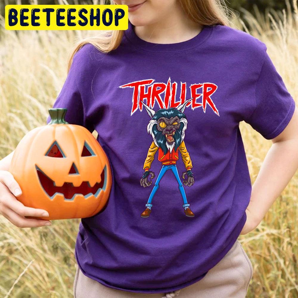 Wolf Michael Jackson Thriller Happy Halloween Beeteeshop Trending Unisex T-Shirt Wolf Michael Jackson Thriller Happy Halloween Beeteeshop Trending Unisex T-Shirt