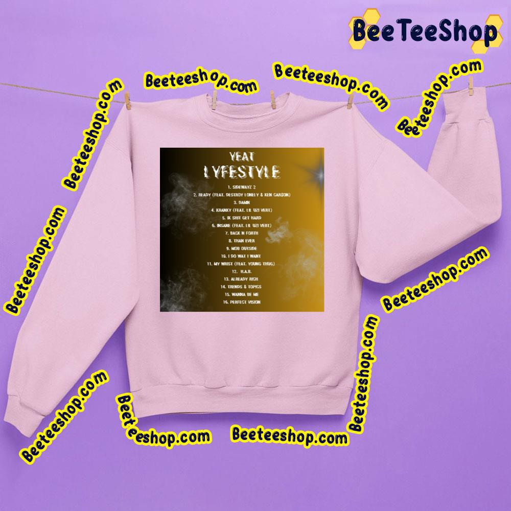 Yeat - Lyfëstyle 2023 Tracklist Beeteeshop Trending Unisex Sweatshirt Yeat - Lyfëstyle 2023 Tracklist Beeteeshop Trending Unisex Sweatshirt
