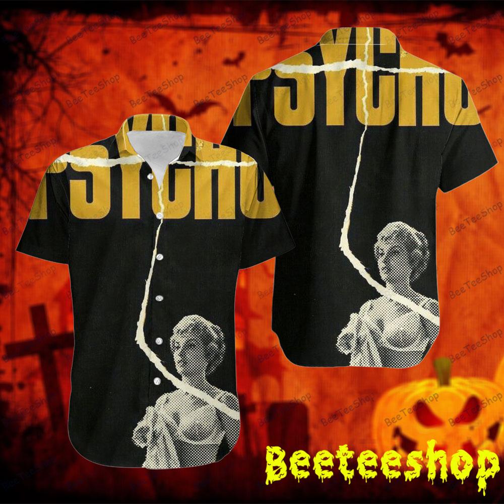 Yellow Logo Psycho Halloween Beeteeshop Hawaii Shirt Yellow Logo Psycho Halloween Beeteeshop Hawaii Shirt