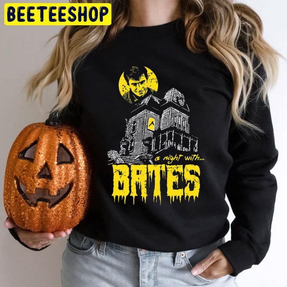 A Night With Bates Patrick Bateman Halloween Beeteeshop Unisex T-Shirt A Night With Bates Patrick Bateman Halloween Beeteeshop Unisex T-Shirt