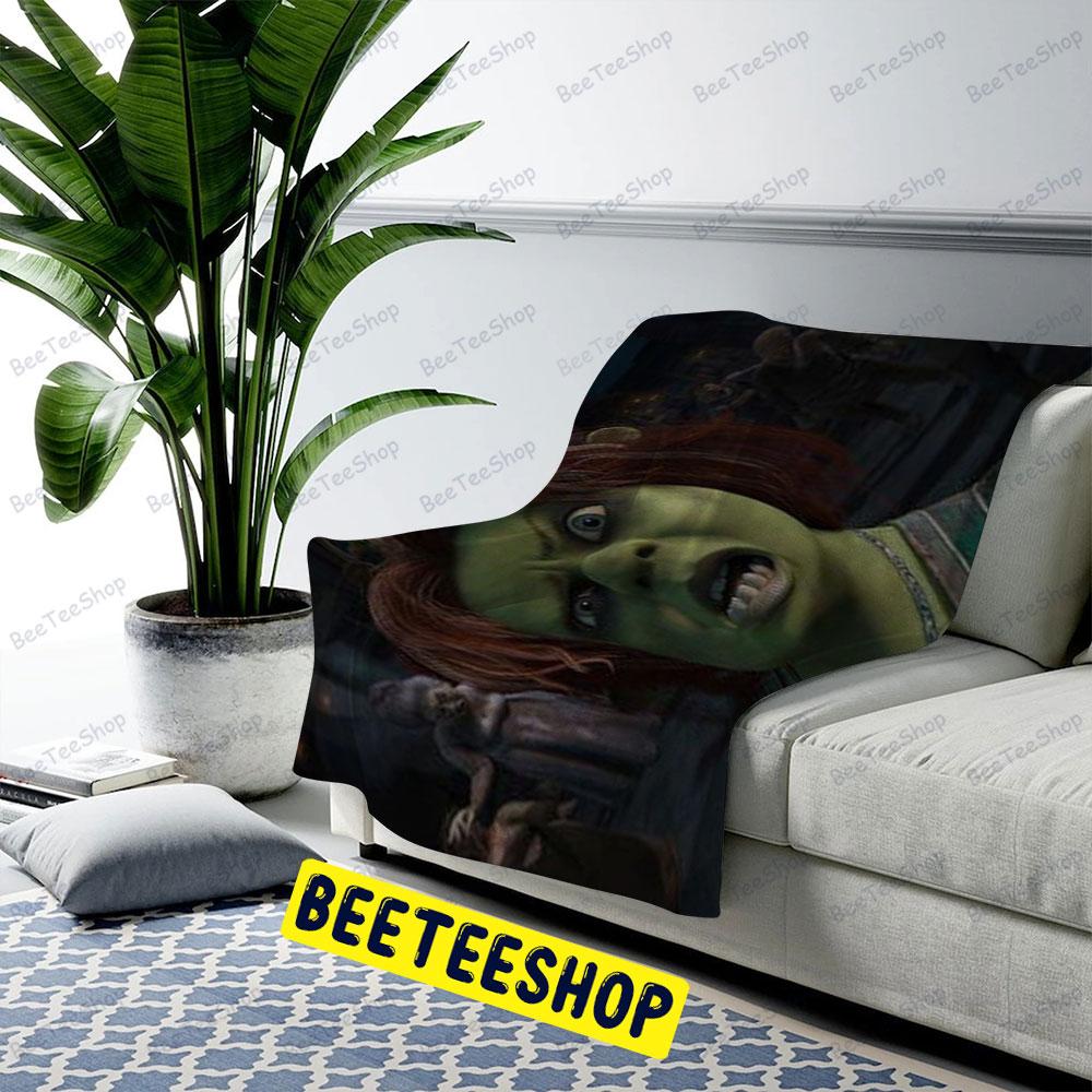 Angry Scared Shrekless Halloween Beeteeshop US Cozy Blanket Angry Scared Shrekless Halloween Beeteeshop US Cozy Blanket