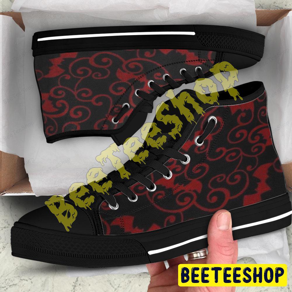 Bats Halloween Pattern 149 Beeteeshop Adults High Top Canvas Shoes Bats Halloween Pattern 149 Beeteeshop Adults High Top Canvas Shoes