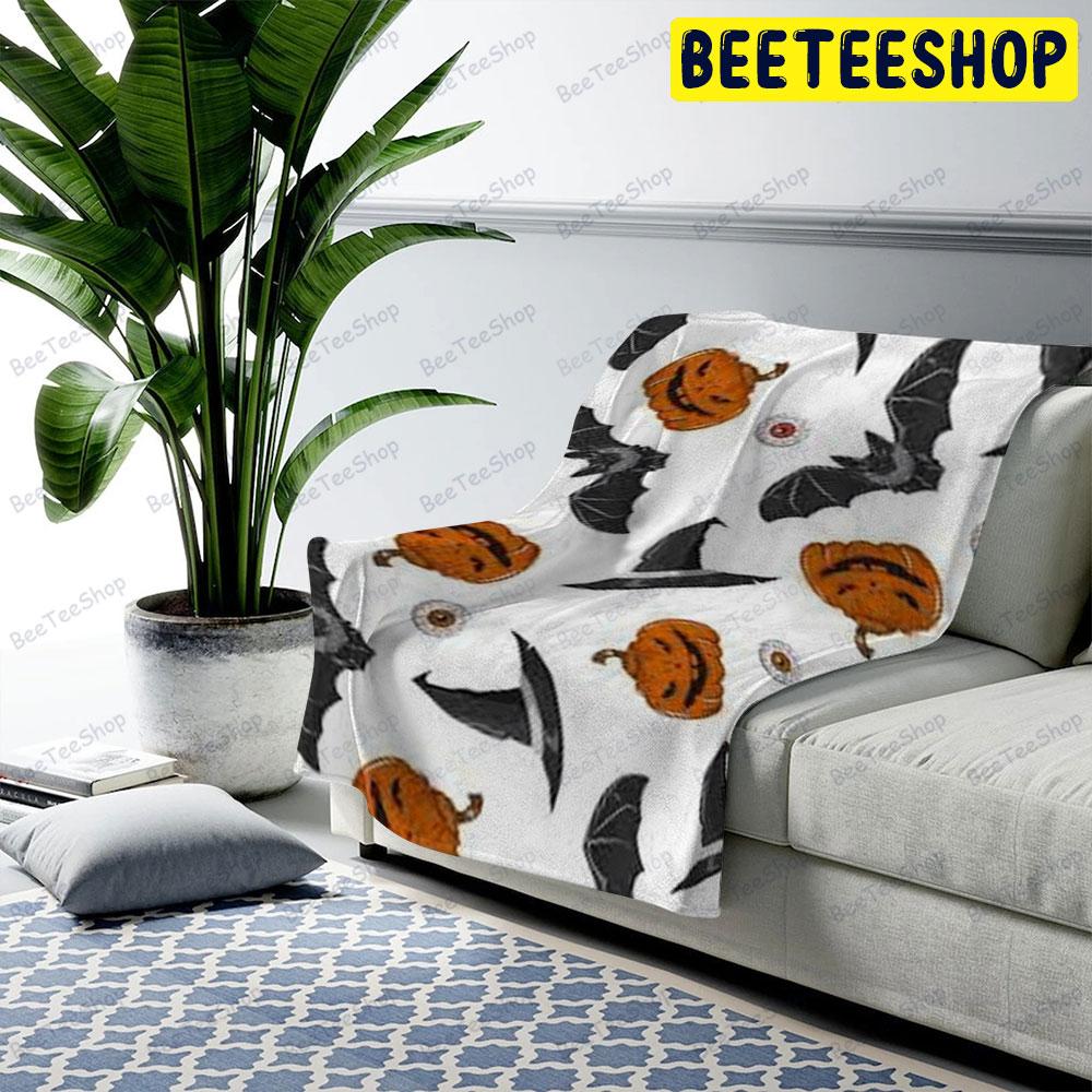 Bats Pumpkins Halloween Pattern 089 Beeteeshop US Cozy Blanket Bats Pumpkins Halloween Pattern 089 Beeteeshop US Cozy Blanket