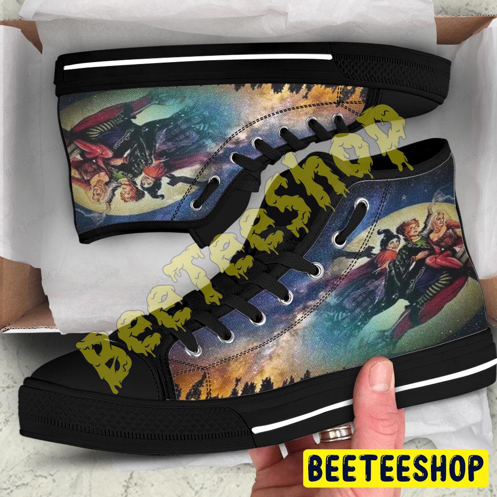 Beautiful Moon Hocus Pocus Movie Halloween Beeteeshop Adults High Top Canvas Shoes Beautiful Moon Hocus Pocus Movie Halloween Beeteeshop Adults High Top Canvas Shoes