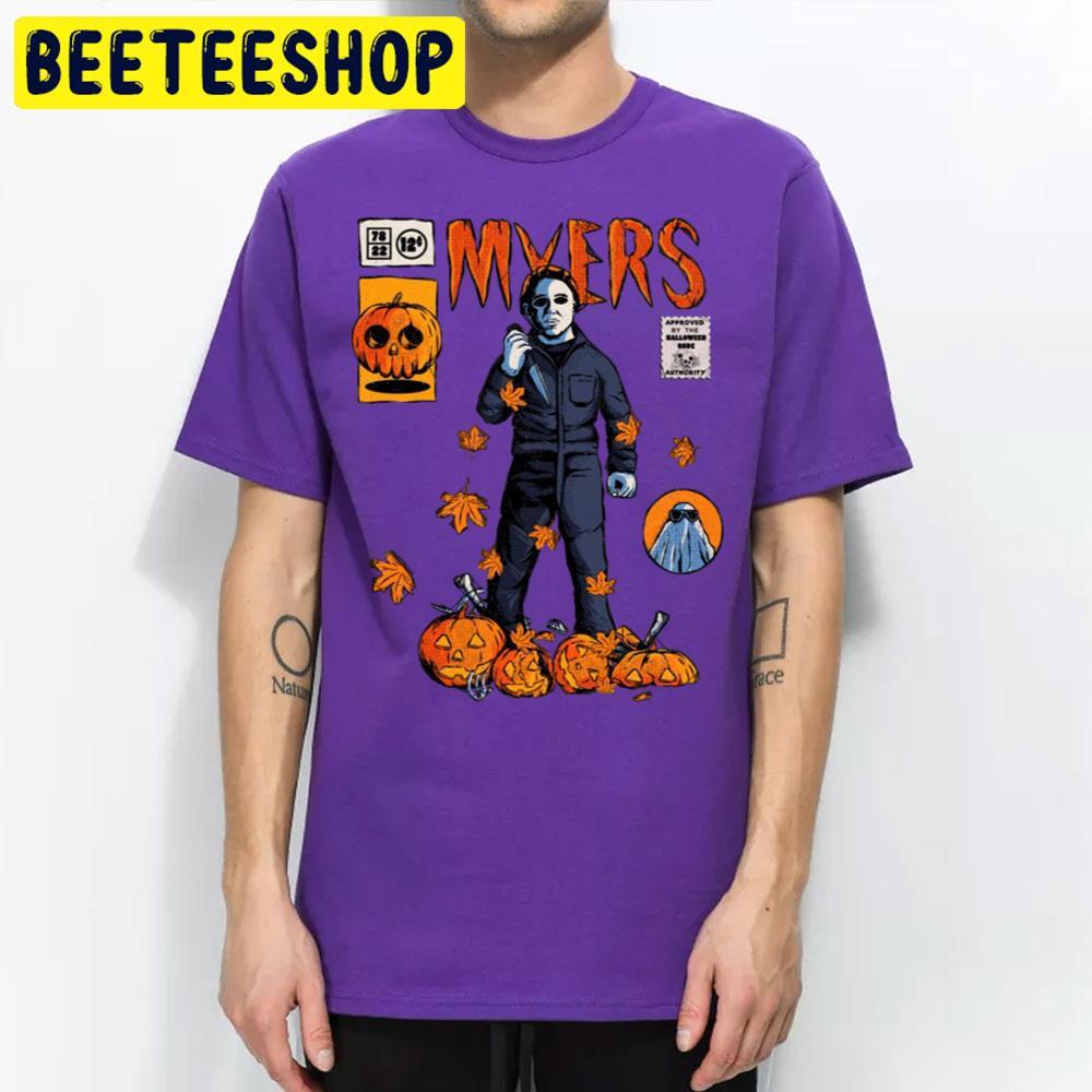 Beautiful Pumpkins Michael Myers Halloween Beeteeshop Trending Unisex T-Shirt Beautiful Pumpkins Michael Myers Halloween Beeteeshop Trending Unisex T-Shirt