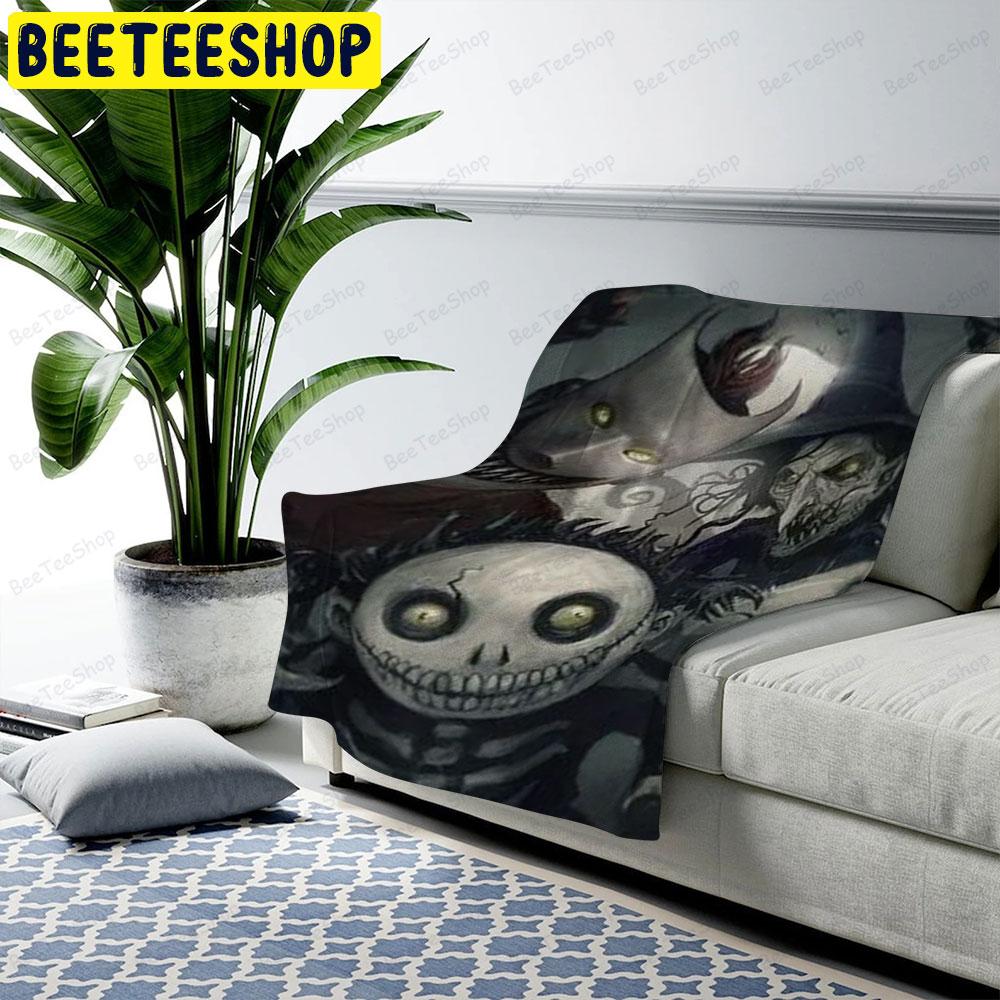 Black Art Jack With Friends The Nightmare Before Christmas Halloween Beeteeshop US Cozy Blanket Black Art Jack With Friends The Nightmare Before Christmas Halloween Beeteeshop US Cozy Blanket