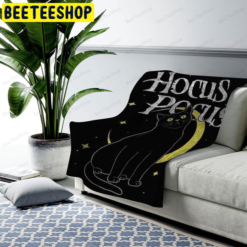 Black Cat Hocus Pocus Halloween Beeteeshop US Cozy Blanket Black Cat Hocus Pocus Halloween Beeteeshop US Cozy Blanket