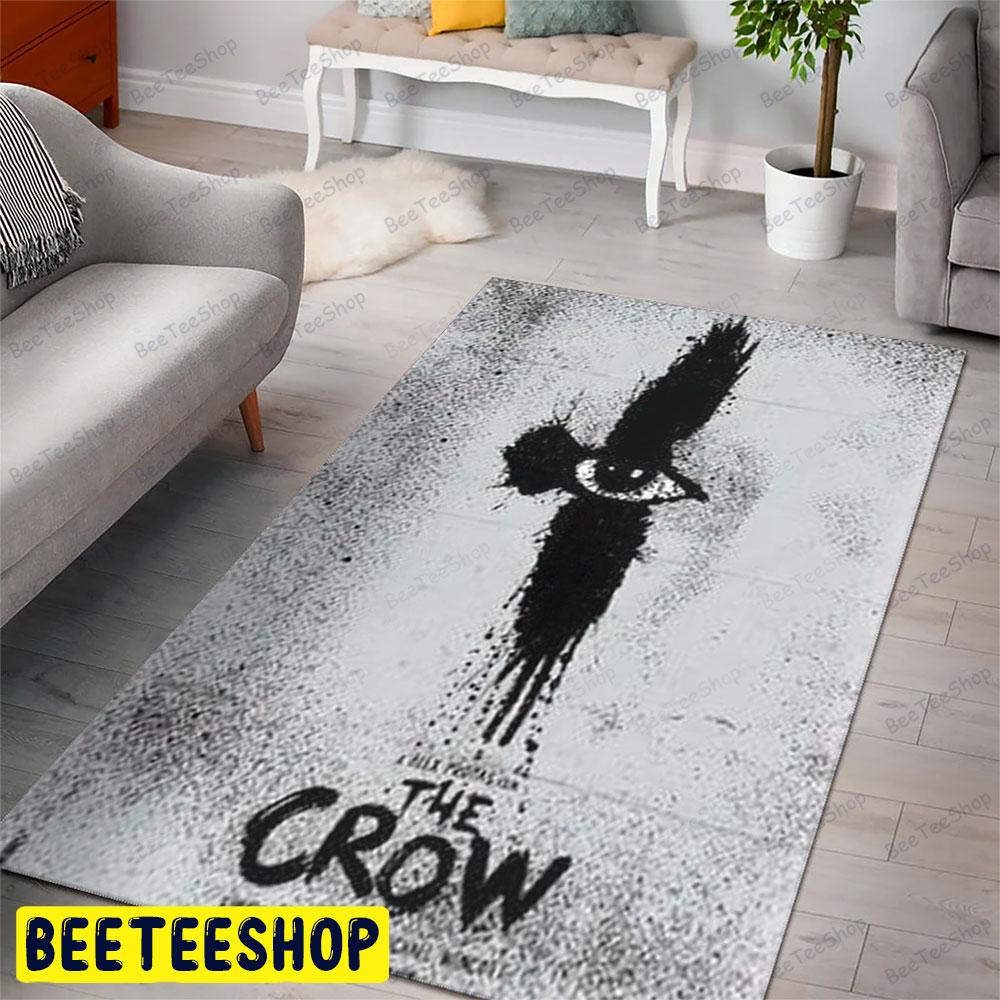 Black Eye The Crow Halloween Beeteeshop Rug Rectangle Black Eye The Crow Halloween Beeteeshop Rug Rectangle