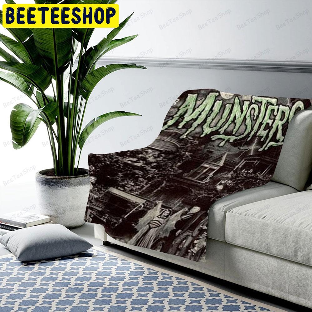 Black Halloween Movie The Munsters Beeteeshop US Cozy Blanket Black Halloween Movie The Munsters Beeteeshop US Cozy Blanket