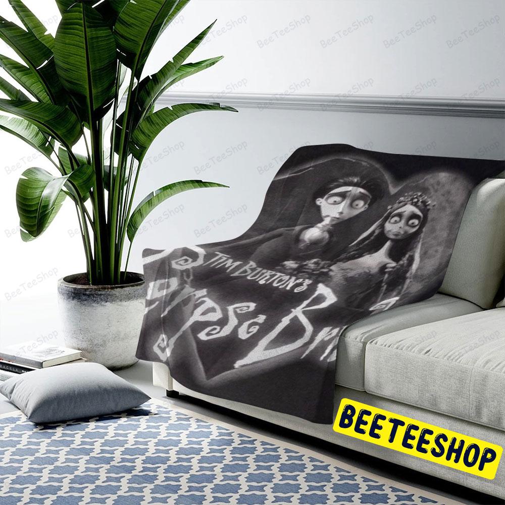 Black Heart Corpse Bride Halloween Beeteeshop US Cozy Blanket Black Heart Corpse Bride Halloween Beeteeshop US Cozy Blanket