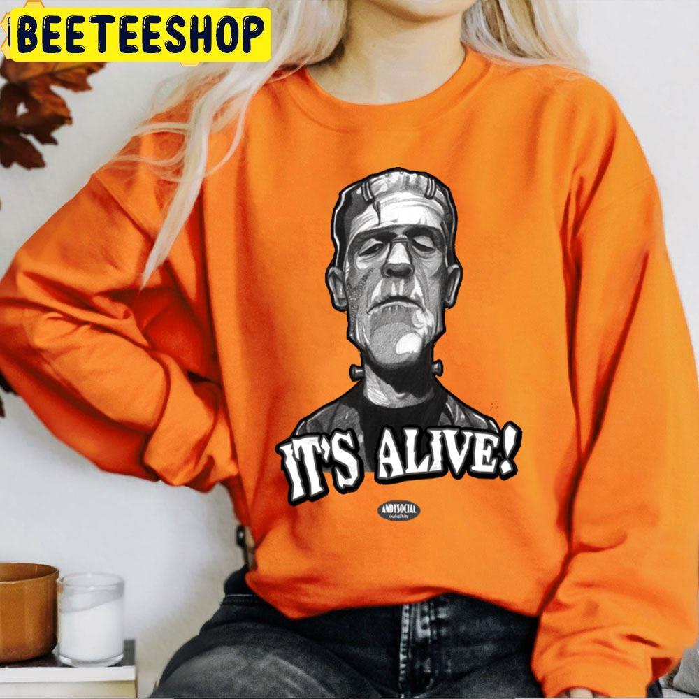 Black It's Alive Frankenstein Halloween Beeteeshop Trending Unisex T-Shirt Black It's Alive Frankenstein Halloween Beeteeshop Trending Unisex T-Shirt