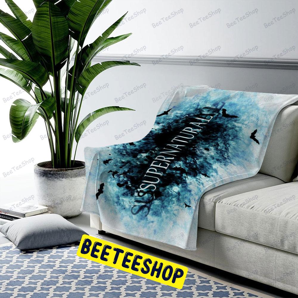 Blue Dark Supernatural Halloween Beeteeshop US Cozy Blanket Blue Dark Supernatural Halloween Beeteeshop US Cozy Blanket