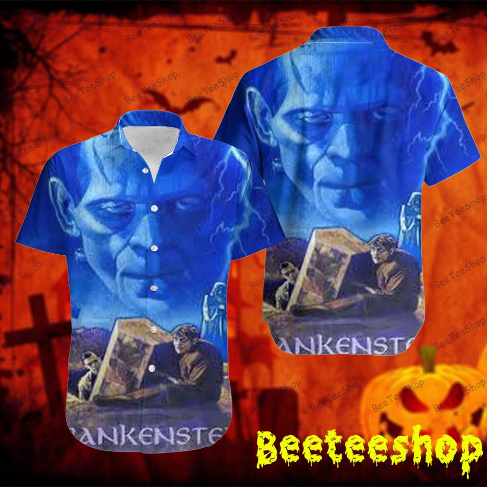 Blue Monster Frankenstein Halloween Beeteeshop Hawaii Shirt Blue Monster Frankenstein Halloween Beeteeshop Hawaii Shirt