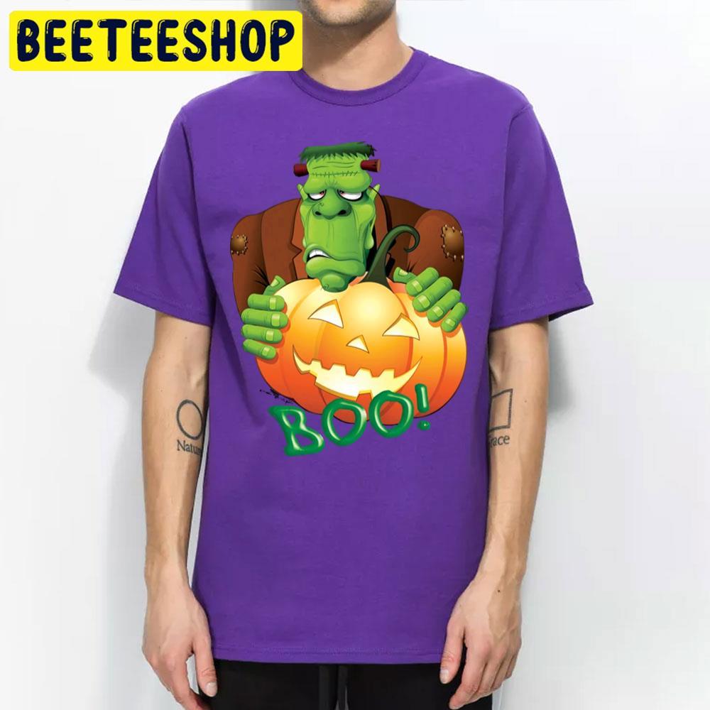Boo Pumpkin Frankenstein Halloween Beeteeshop Trending Unisex T-Shirt Boo Pumpkin Frankenstein Halloween Beeteeshop Trending Unisex T-Shirt