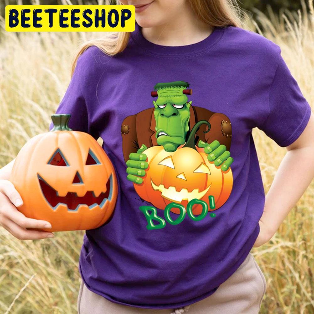 Boo Pumpkin Frankenstein Halloween Beeteeshop Trending Unisex T-Shirt Boo Pumpkin Frankenstein Halloween Beeteeshop Trending Unisex T-Shirt