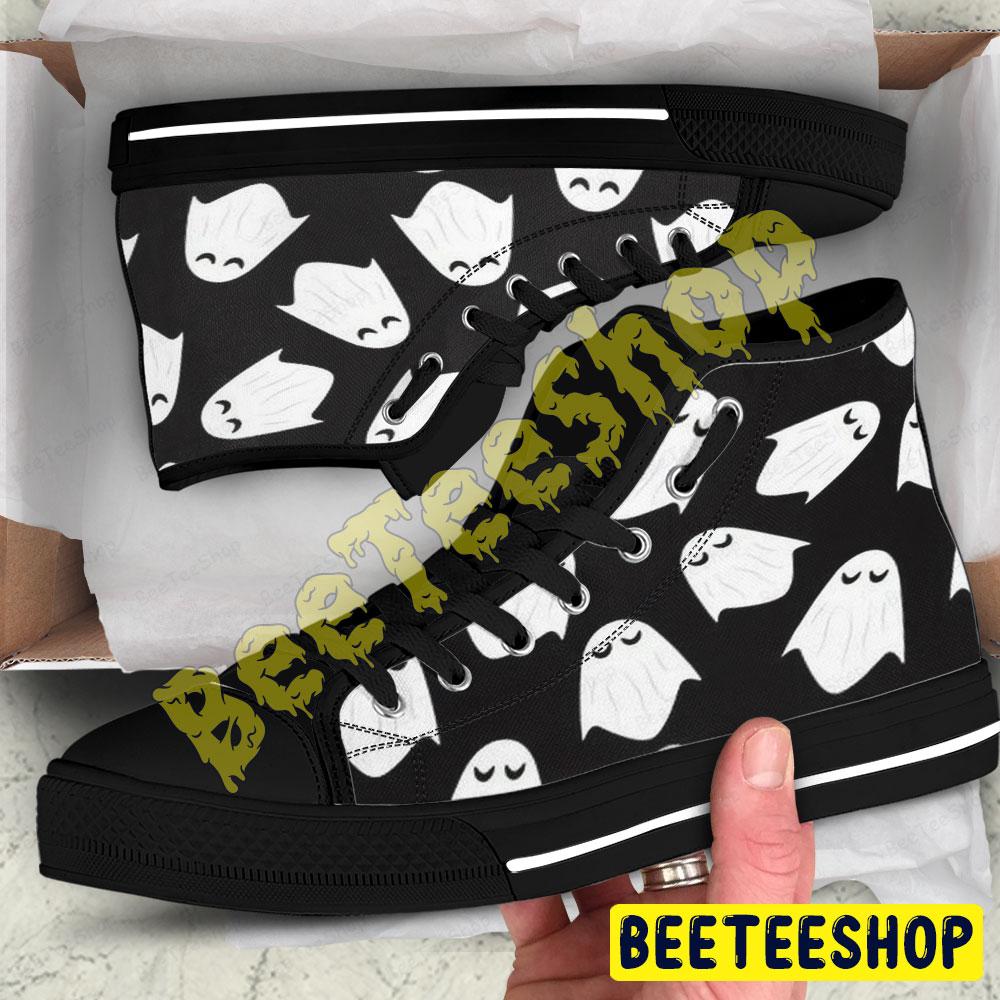 Boos Halloween Pattern 053 Beeteeshop Adults High Top Canvas Shoes Boos Halloween Pattern 053 Beeteeshop Adults High Top Canvas Shoes