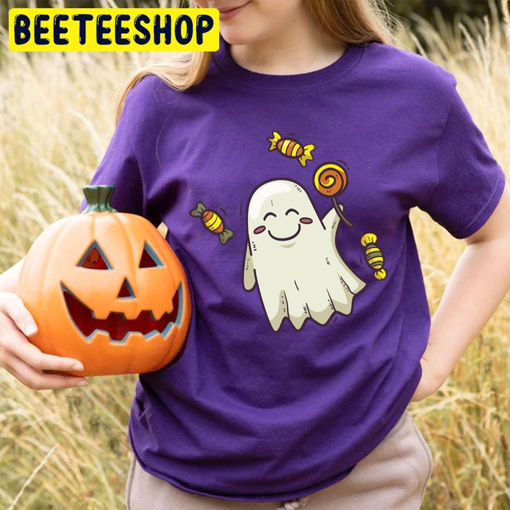 Candy Ghost Casper Halloween Beeteeshop Trending Unisex T-Shirt Candy Ghost Casper Halloween Beeteeshop Trending Unisex T-Shirt