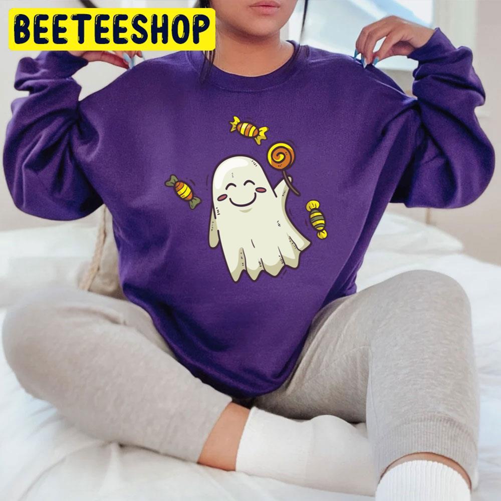 Candy Ghost Casper Halloween Beeteeshop Trending Unisex T-Shirt Candy Ghost Casper Halloween Beeteeshop Trending Unisex T-Shirt