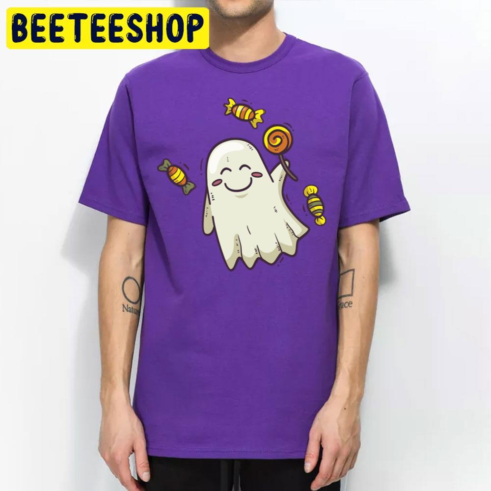 Candy Ghost Casper Halloween Beeteeshop Trending Unisex T-Shirt Candy Ghost Casper Halloween Beeteeshop Trending Unisex T-Shirt