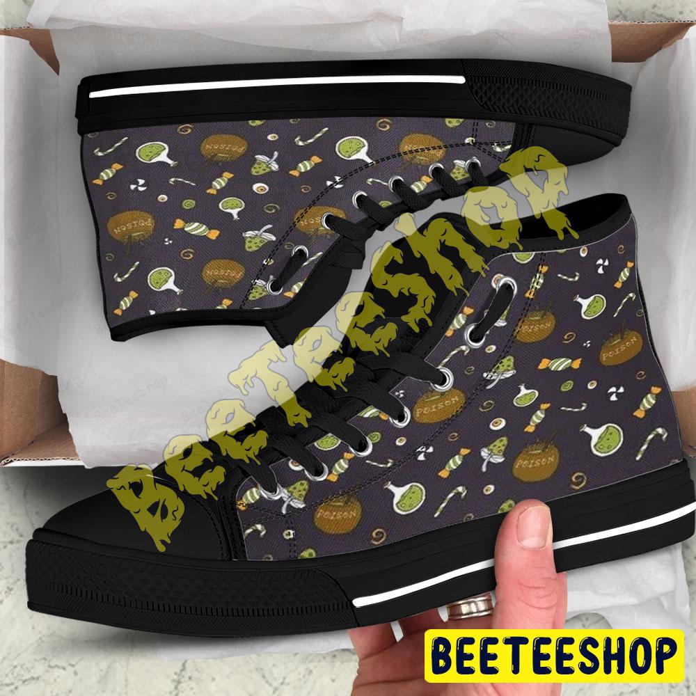 Candy Pumpkins Halloween Pattern 141 Beeteeshop Adults High Top Canvas Shoes Candy Pumpkins Halloween Pattern 141 Beeteeshop Adults High Top Canvas Shoes