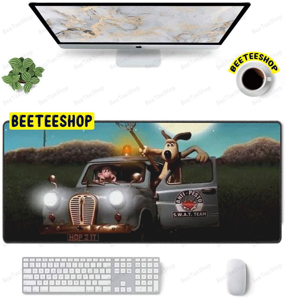 Car Moon Wallace & Gromit The Curse Of The Were-Rabbit Halloween Beeteeshop Mouse Pad Car Moon Wallace & Gromit The Curse Of The Were-Rabbit Halloween Beeteeshop Mouse Pad