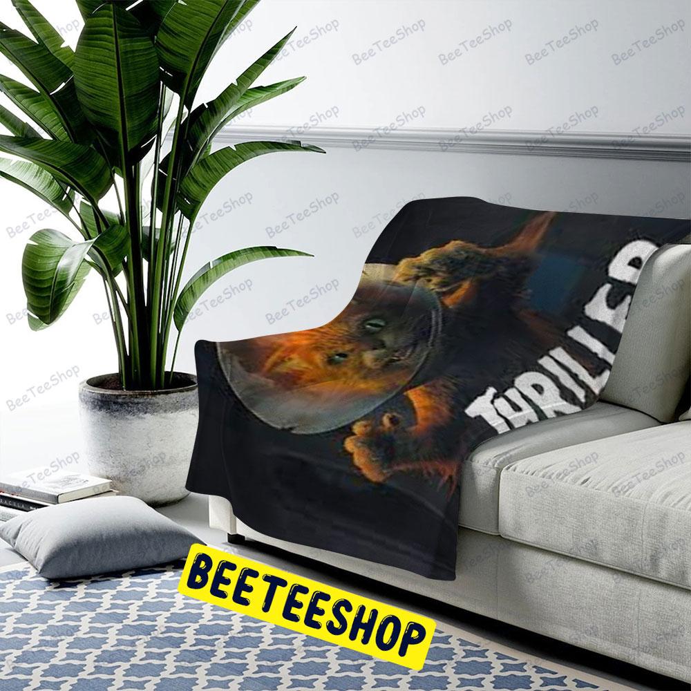 Cat Thriller Scared Shrekless Halloween Beeteeshop US Cozy Blanket Cat Thriller Scared Shrekless Halloween Beeteeshop US Cozy Blanket