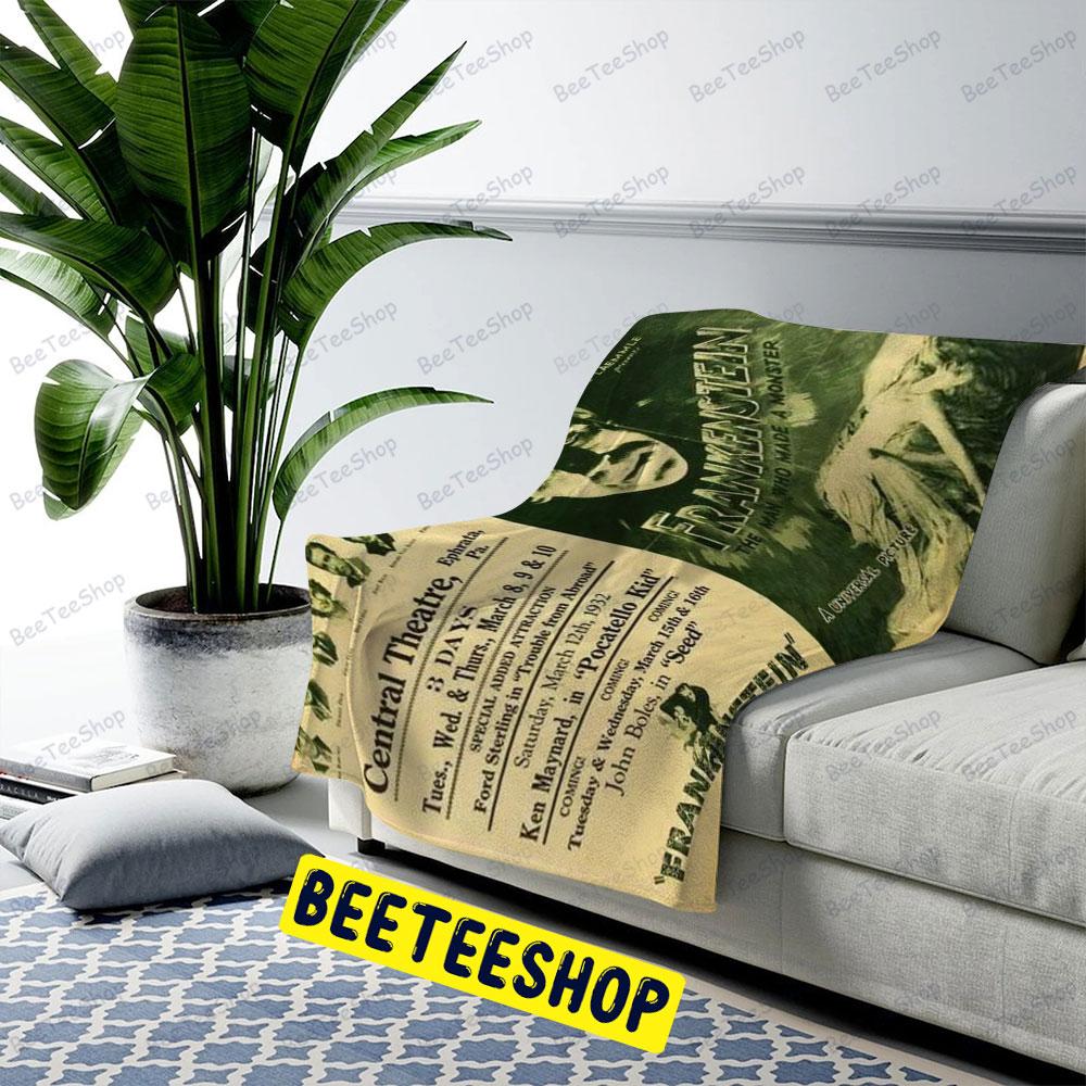 Central Theatre Frankenstein Halloween Beeteeshop US Cozy Blanket Central Theatre Frankenstein Halloween Beeteeshop US Cozy Blanket