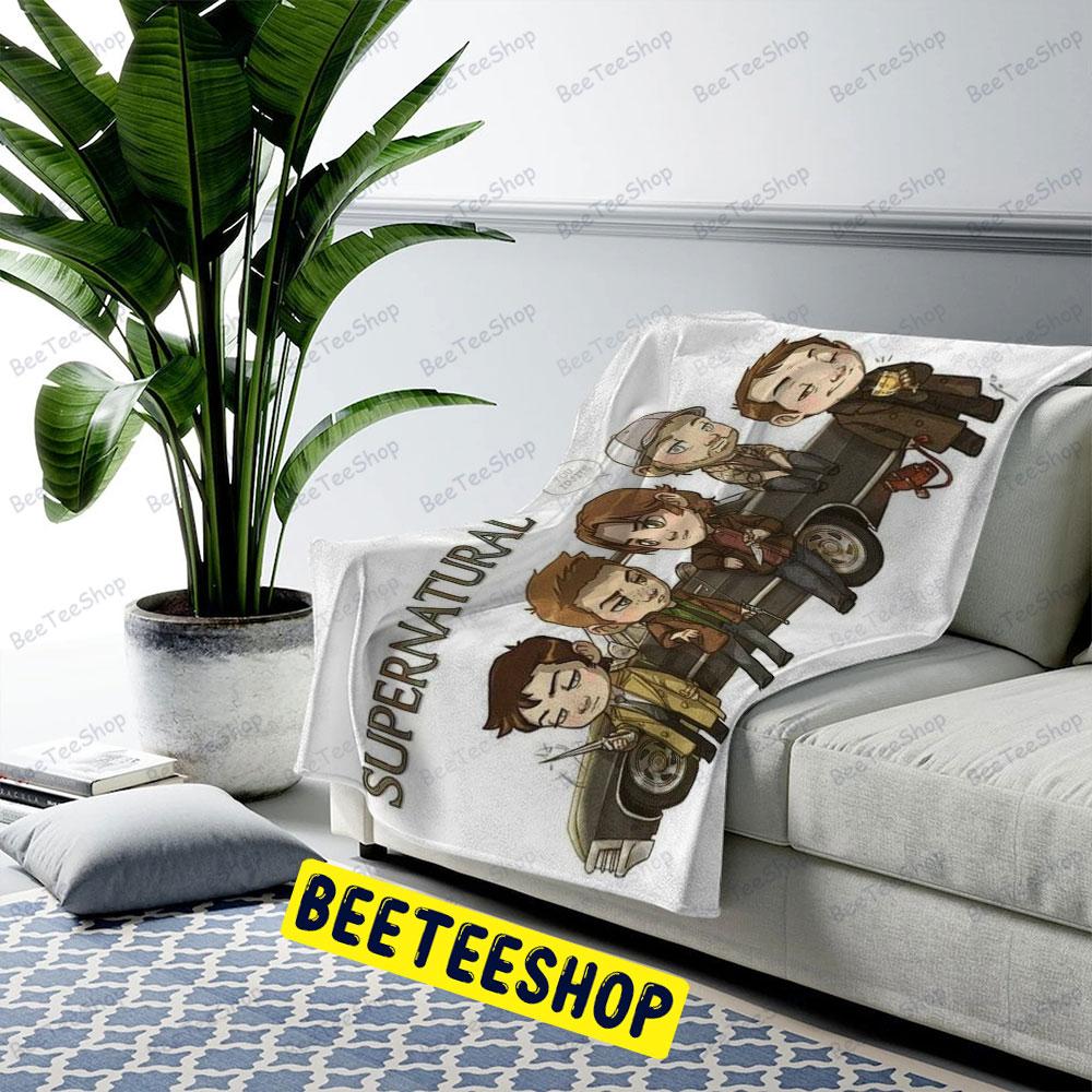 Chibi Cute Supernatural Halloween Beeteeshop US Cozy Blanket Chibi Cute Supernatural Halloween Beeteeshop US Cozy Blanket