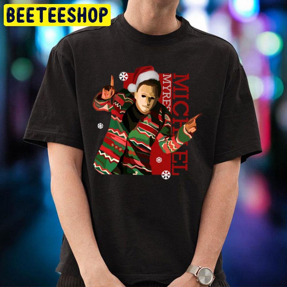Christmas Michael Myers Halloween Beeteeshop Trending Unisex T-Shirt Christmas Michael Myers Halloween Beeteeshop Trending Unisex T-Shirt