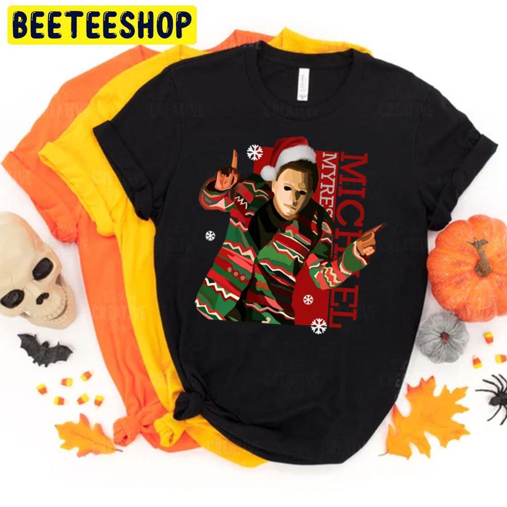 Christmas Michael Myers Halloween Beeteeshop Trending Unisex T-Shirt Christmas Michael Myers Halloween Beeteeshop Trending Unisex T-Shirt