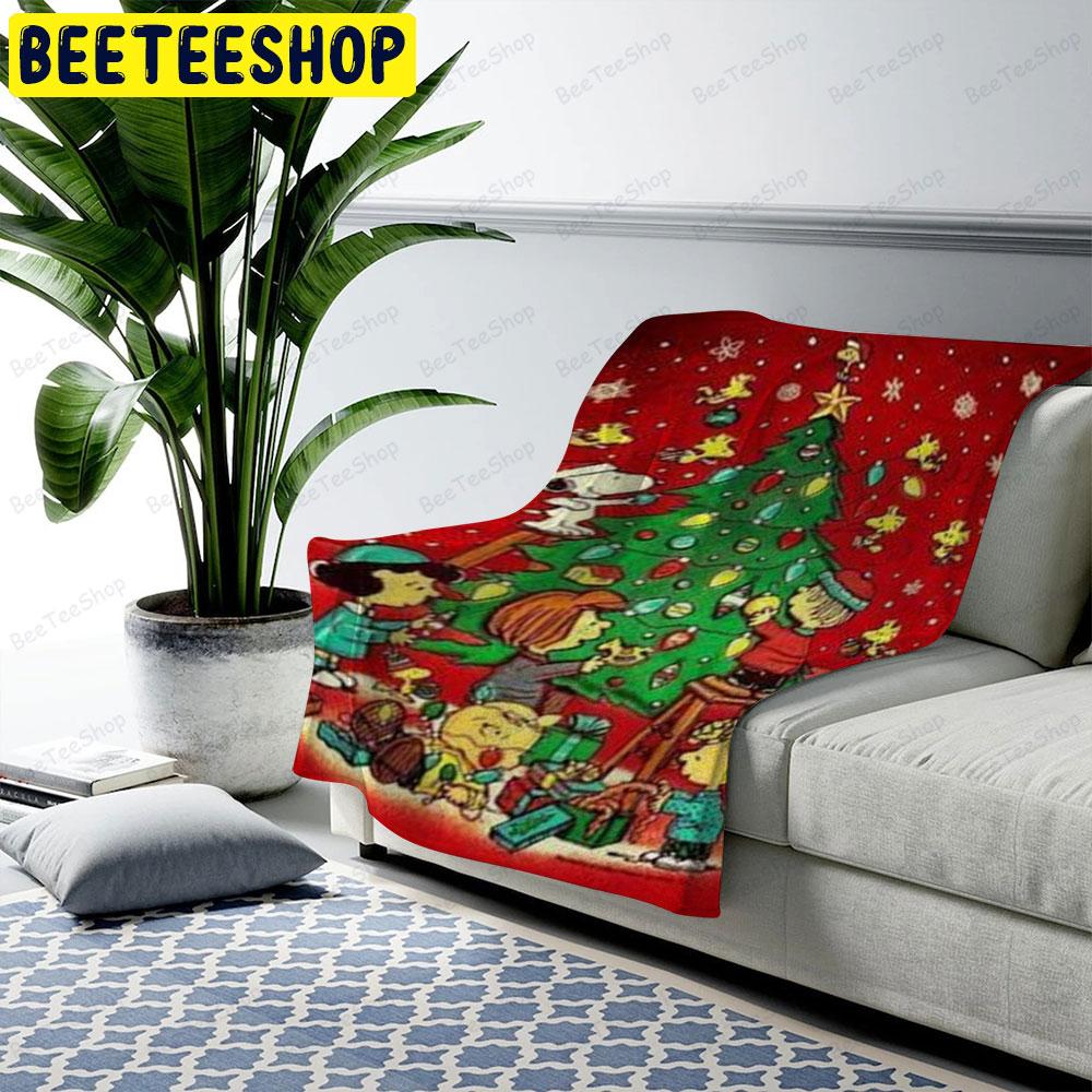 Christmas Tree It's The Great Pumpkin Charlie Brown Halloween Beeteeshop US Cozy Blanket Christmas Tree It's The Great Pumpkin Charlie Brown Halloween Beeteeshop US Cozy Blanket
