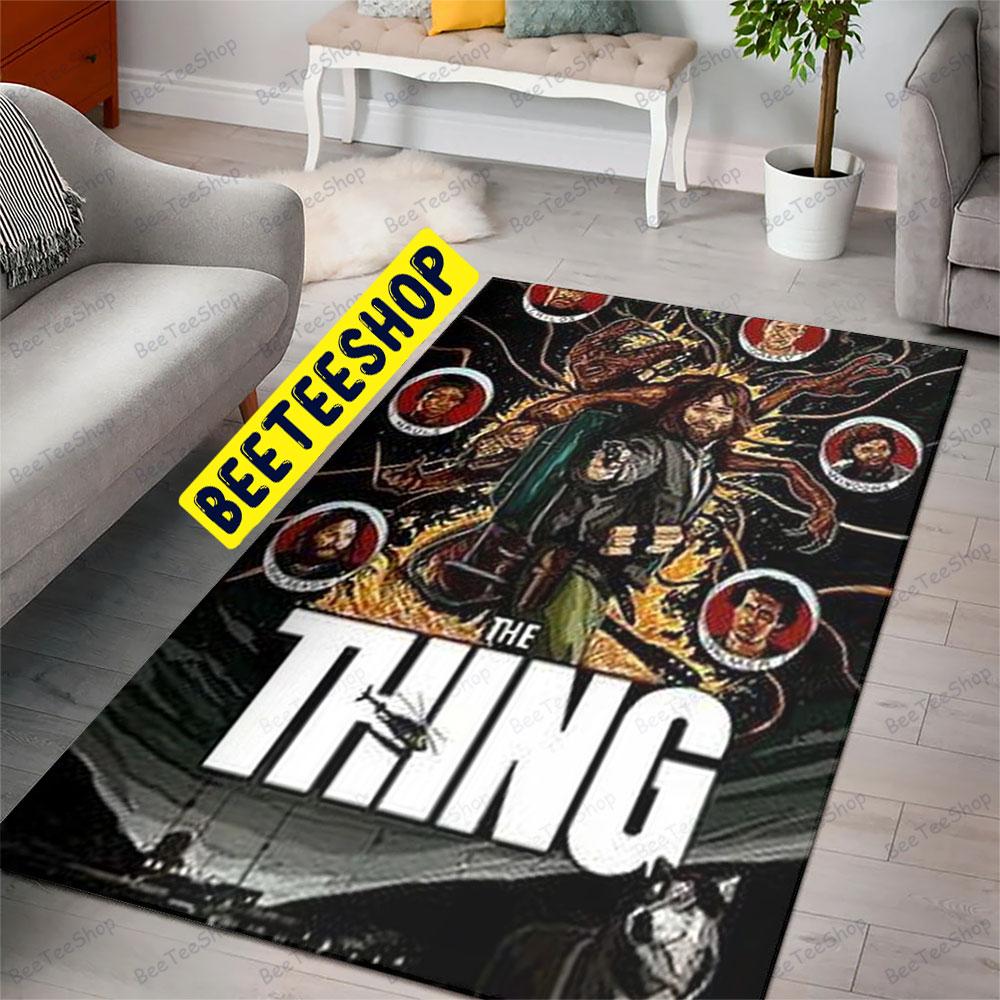 Circle Style The Thing Halloween Beeteeshop Rug Rectangle Circle Style The Thing Halloween Beeteeshop Rug Rectangle