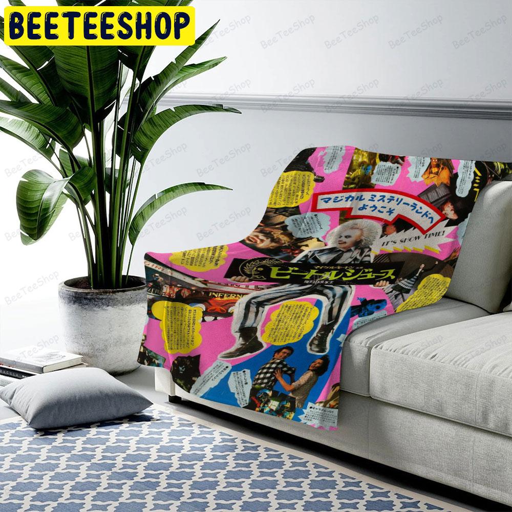 Color Story Beetlejuice Halloween Beeteeshop US Cozy Blanket Color Story Beetlejuice Halloween Beeteeshop US Cozy Blanket