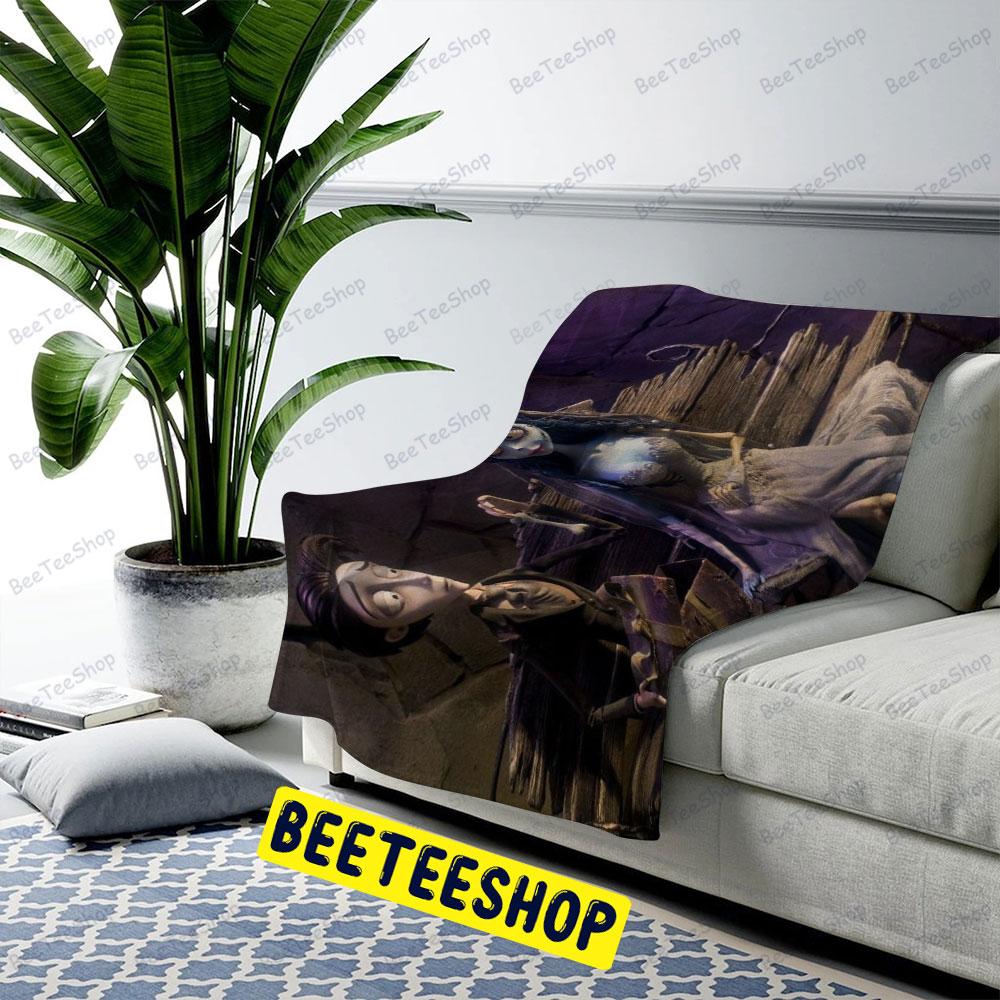 Couple Corpse Bride Halloween Beeteeshop US Cozy Blanket Couple Corpse Bride Halloween Beeteeshop US Cozy Blanket