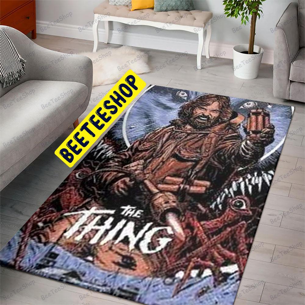 Crazy Macready The Thing Halloween Beeteeshop Rug Rectangle Crazy Macready The Thing Halloween Beeteeshop Rug Rectangle