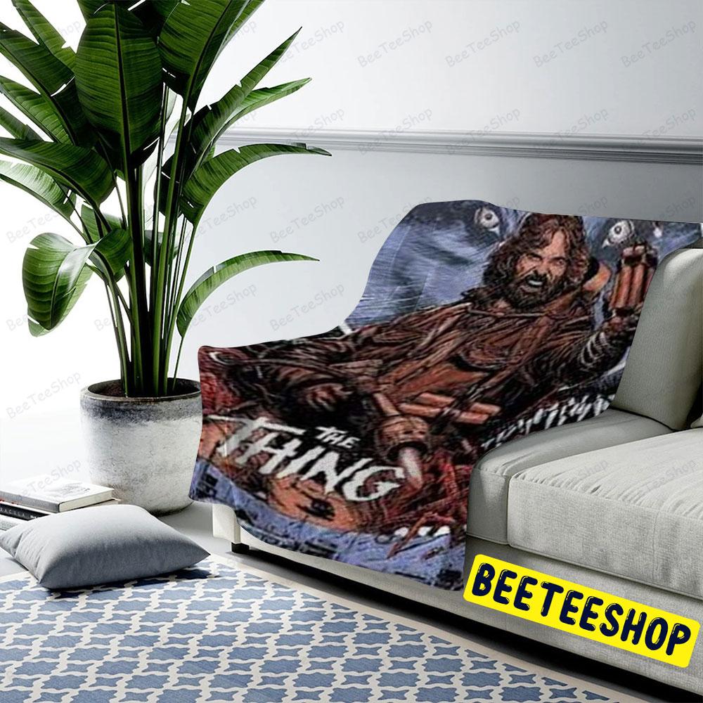 Crazy Macready The Thing Halloween Beeteeshop US Cozy Blanket Crazy Macready The Thing Halloween Beeteeshop US Cozy Blanket